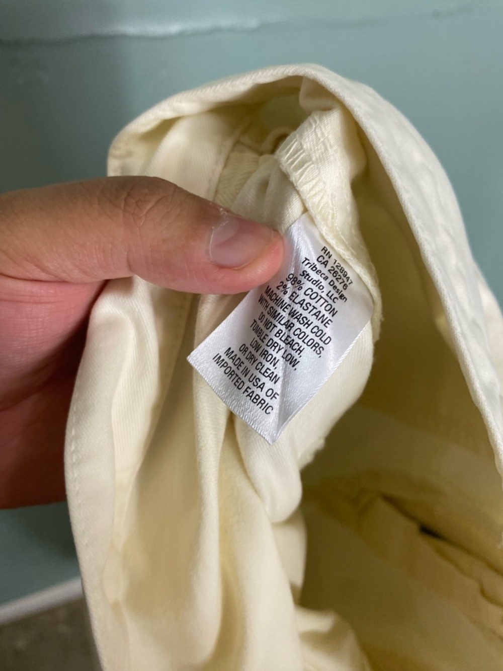 Nili Lotan Shon Pants Barrel Slouchy Ivory Cream Size 8 - Picture 7 of 7